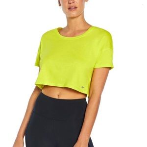 Cycle House by Marika Sulfur Spring Cutout-Back Set Up Short-Sleeve Crop…